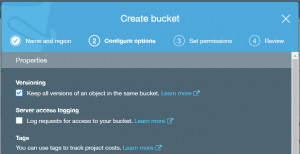 AWS S3 bucket versioning