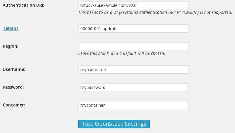 OpenStack options