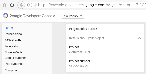 Google Project ID