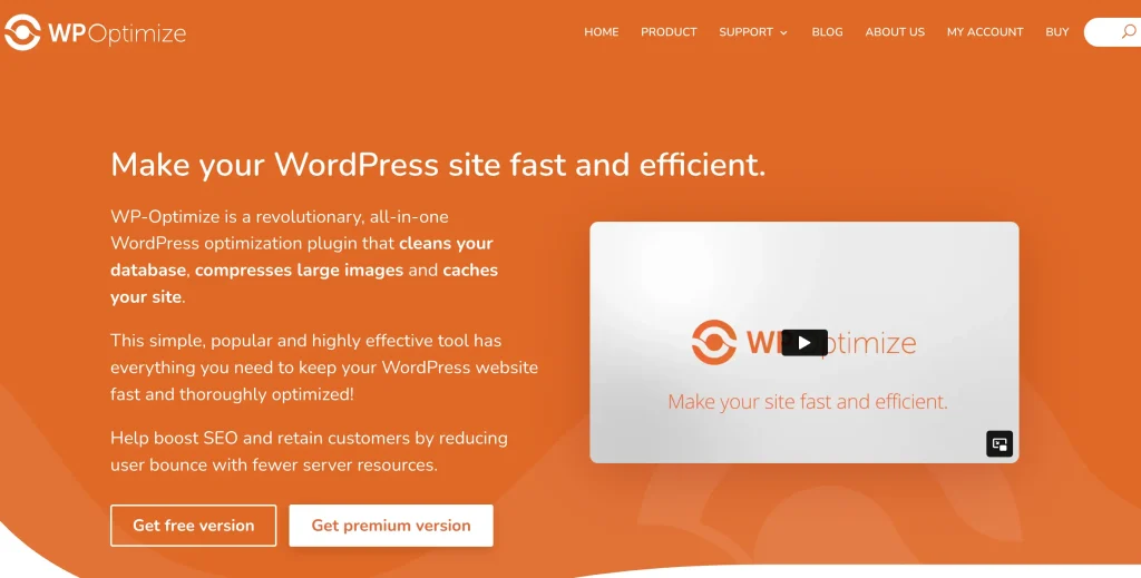 screenshot-of-wp-optimize-plugin-website-homepage-where-you-can-install-the-speed-and-performance-optimization-plugin