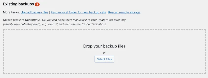 upload-backup-file-to-migrate-site-using-updraftplus