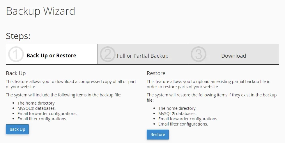 c-panel-backup-wizard-window-for-manual-wordpress-backups